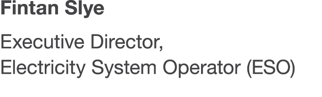 Fintan Slye Executive Director, Electricity System Operator (ESO)