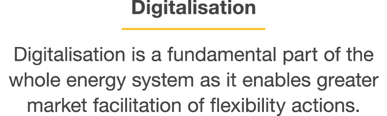 Digitalisation  Digitalisation is a fundamental part of the whole energy system as it enables greater market facilita   