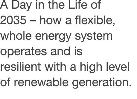 A Day in the Life of 2035   how a flexible, whole energy system operates and is resilient with a high level of renewa   