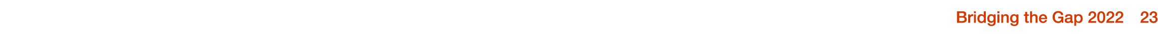 Bridging the Gap 2022  23