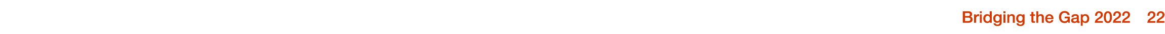 Bridging the Gap 2022  22