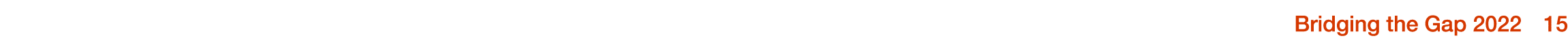 Bridging the Gap 2022  15