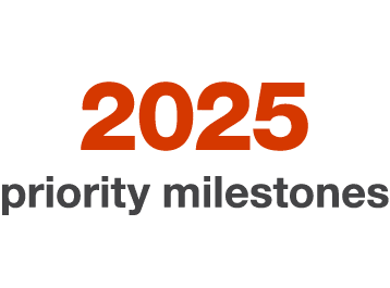 2025 priority milestones