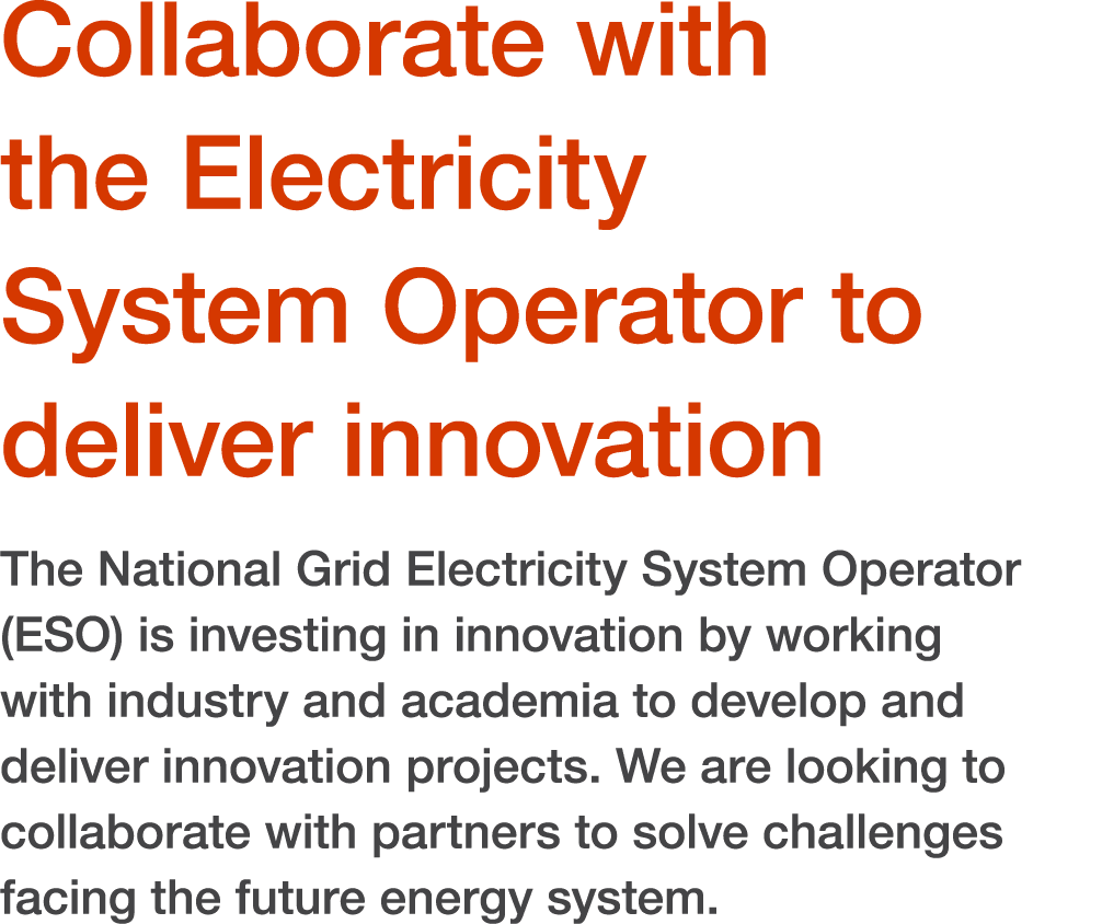 Innovating with the Electricity System Operator