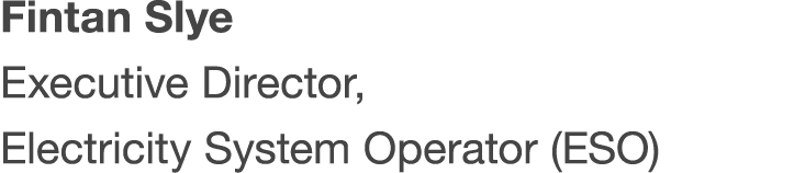 Fintan Slye Executive Director, Electricity System Operator (ESO)