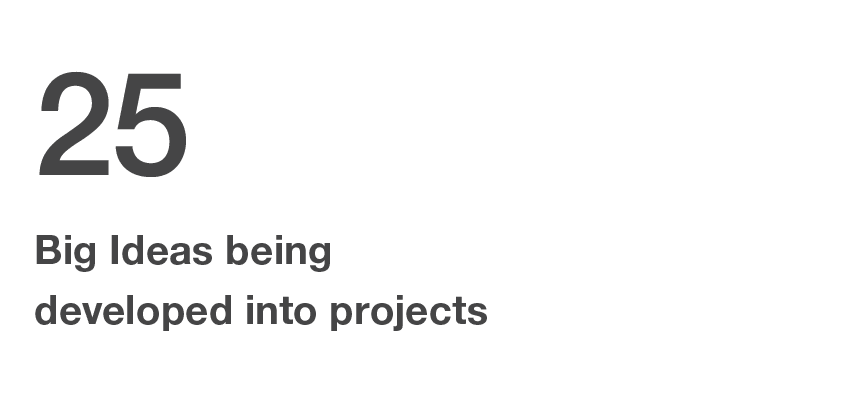 25 Big Ideas being developed into projects 