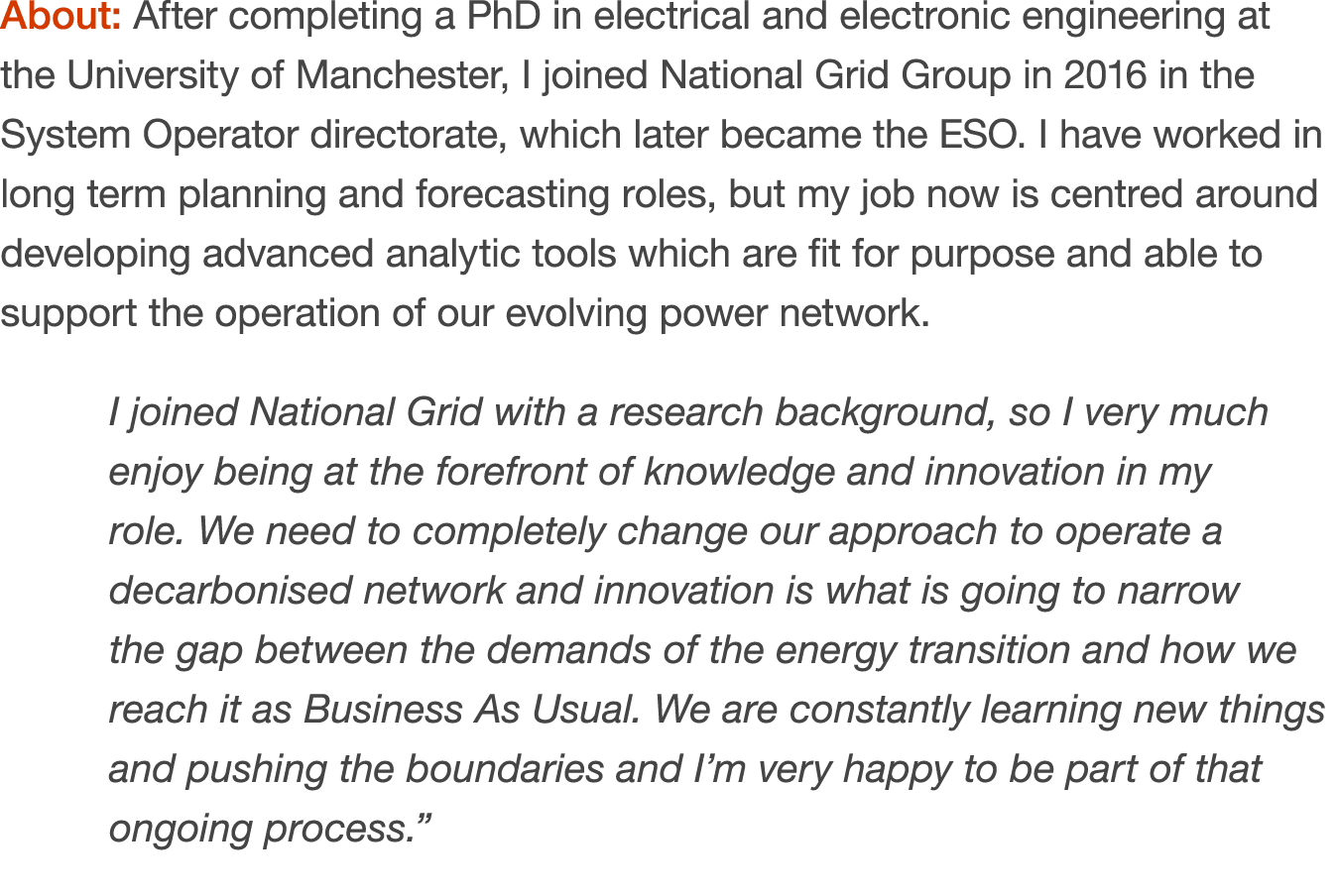 About: After completing a PhD in electrical and electronic engineering at the University of Manchester, I joined Nati...