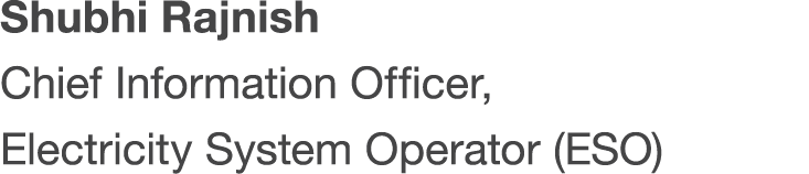 Shubhi Rajnish Chief Information Officer, Electricity System Operator (ESO)