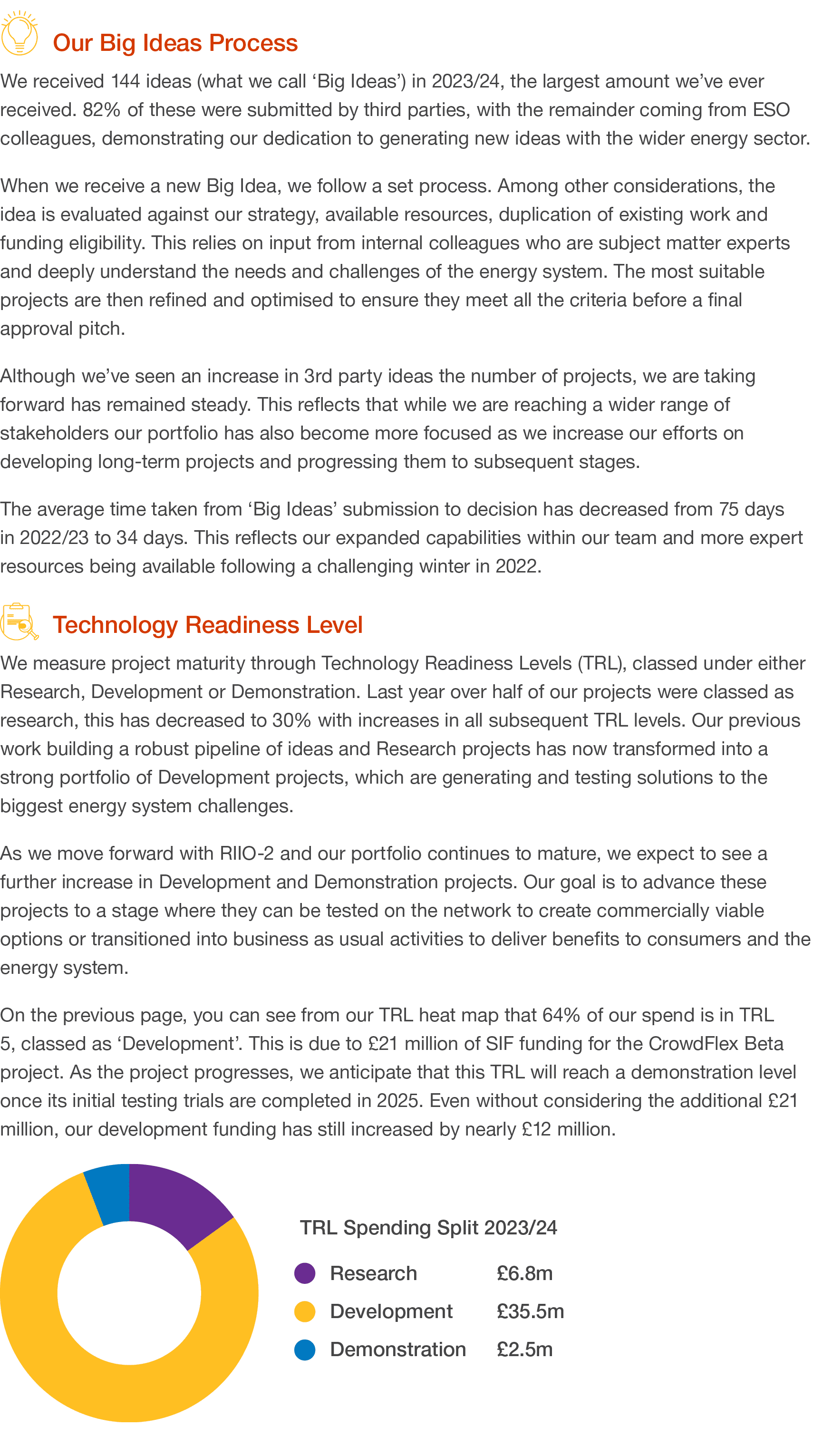 ￼Our Big Ideas Process We received 144 ideas (what we call ‘Big Ideas’) in 2023/24, the largest amount we’ve ever rec...