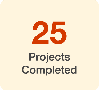 25 Projects Completed 