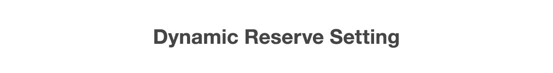 Dynamic Reserve Setting