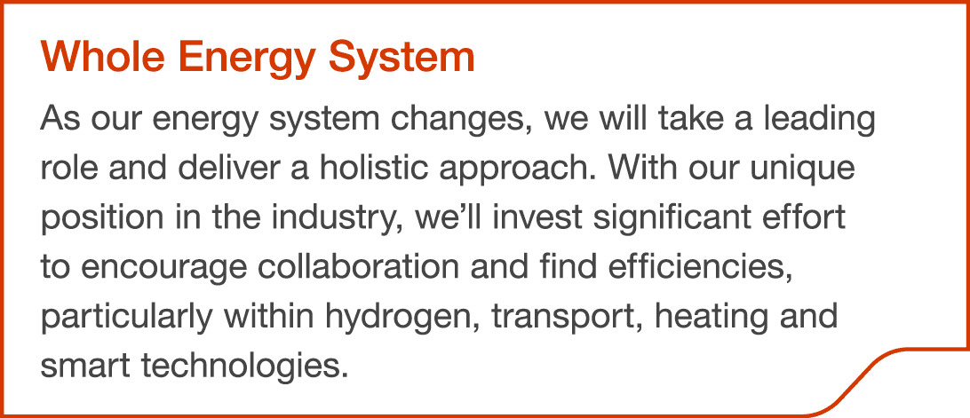 Whole Energy System As our energy system changes, we will take a leading role and deliver a holistic approach. With o...