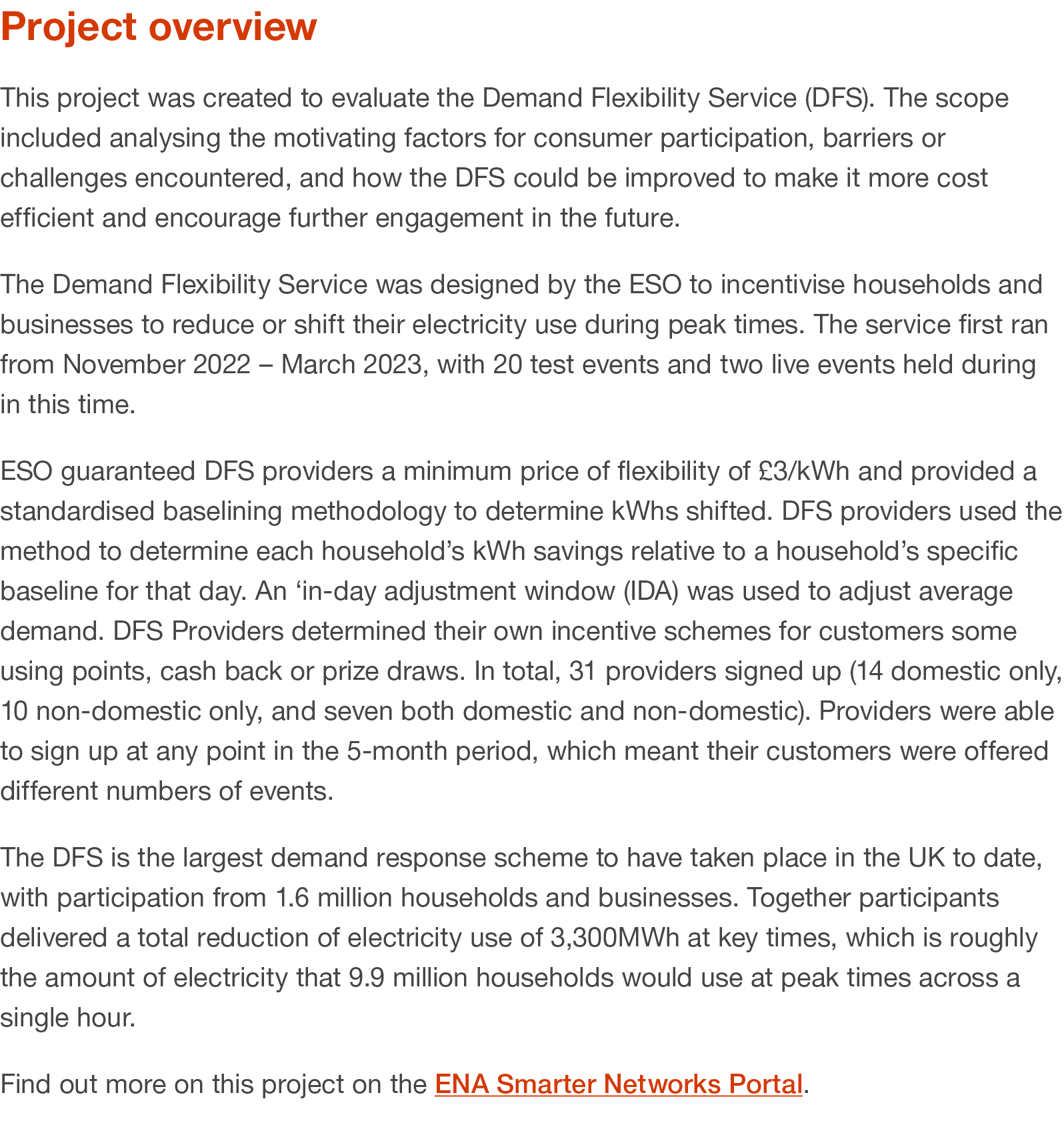 Project overview This project was created to evaluate the Demand Flexibility Service (DFS). The scope included analys...