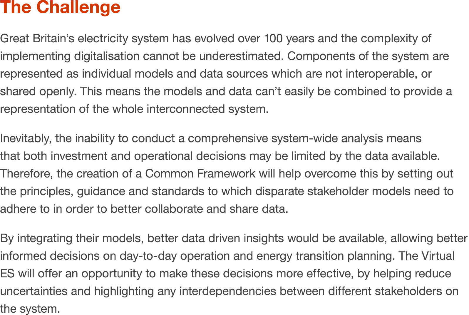 The Challenge Great Britain s electricity system has evolved over 100 years and the complexity of implementing digita   